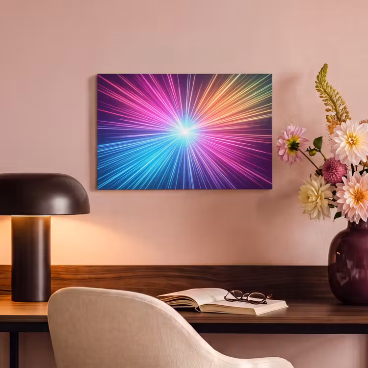 Canvas schilderij - Abstract - Light - Burst - Modern - Colorful — 4