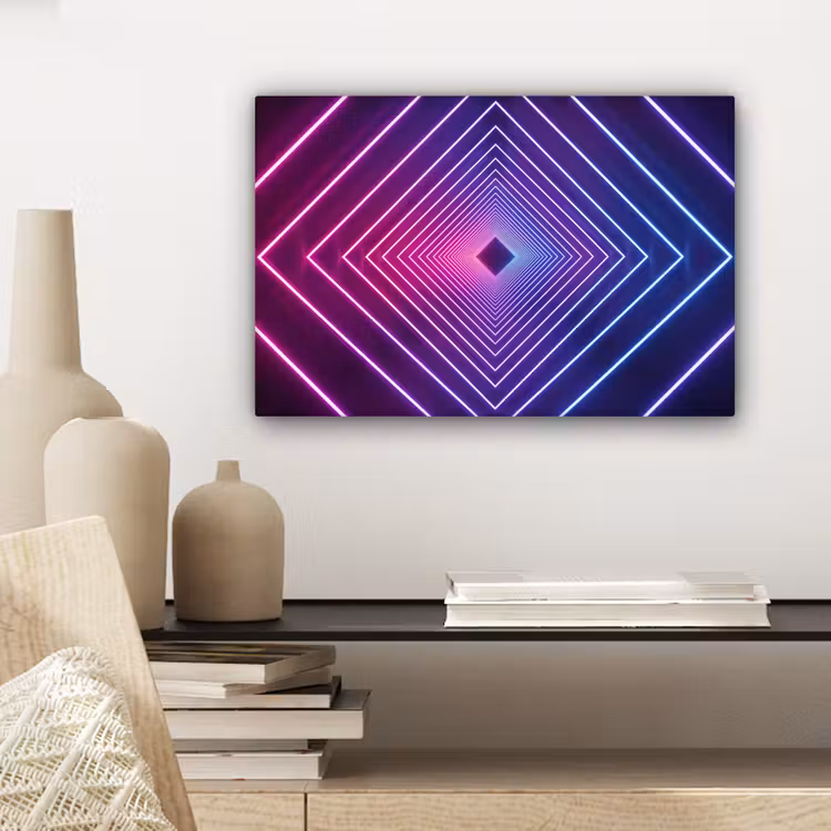 Canvas schilderij - Driedimensionaal - Tunnel - Ruimte — 5