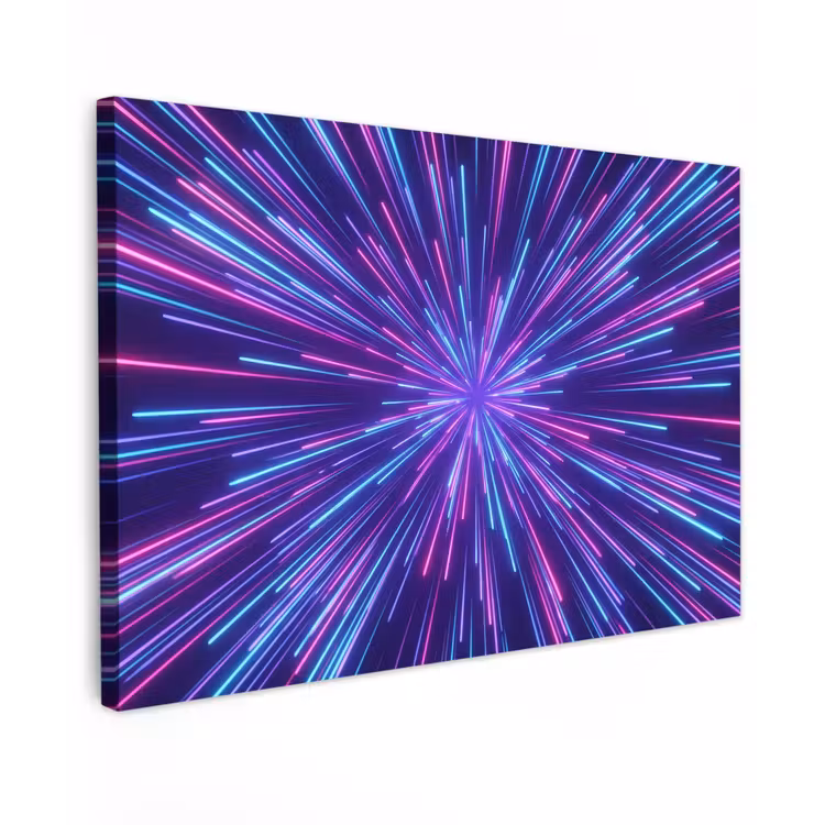 Canvas schilderij - Dynamisch - Ruimte - Kleurrijk — 1
