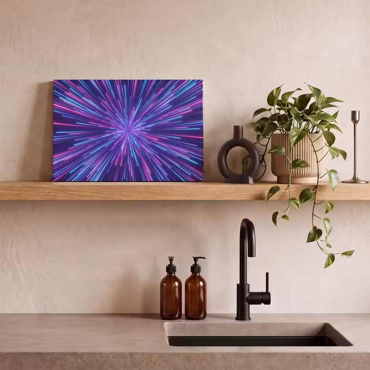 Canvas schilderij - Dynamisch - Ruimte - Kleurrijk — 3