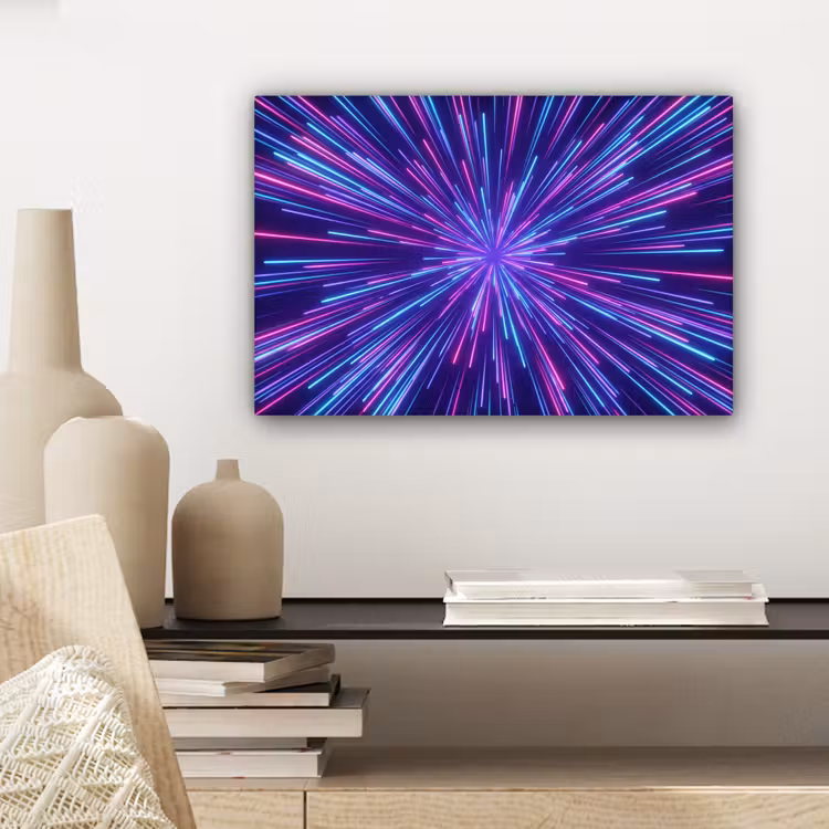 Canvas schilderij - Dynamisch - Ruimte - Kleurrijk — 5