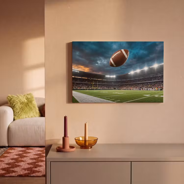 Canvas schilderij - Football - Bal - Stadion - Sport — 2