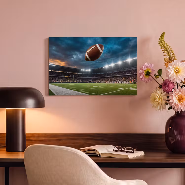 Canvas schilderij - Football - Bal - Stadion - Sport — 4