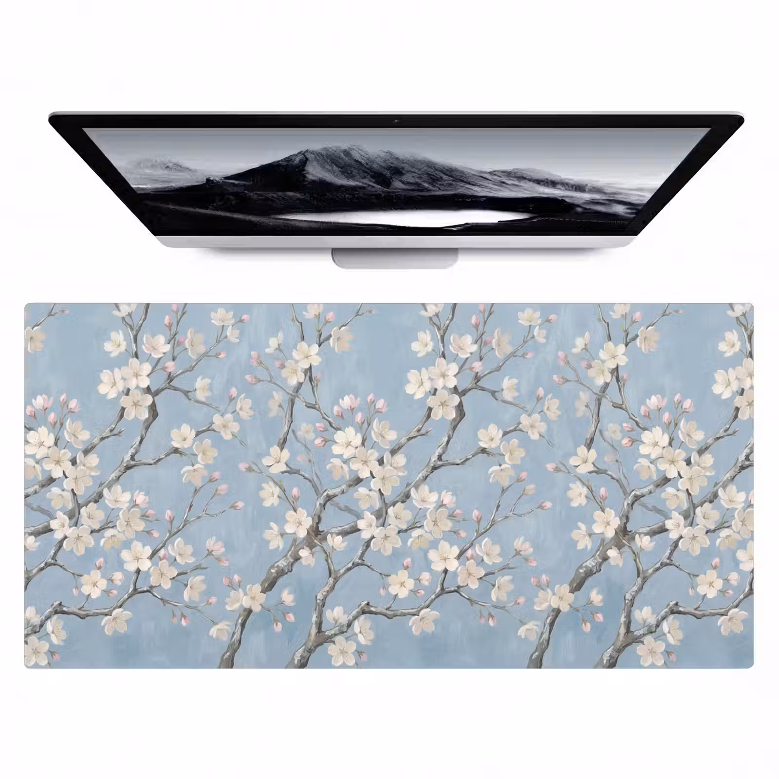 Bureau onderlegger - Takken - Kersenbloesem - Blauw — 1