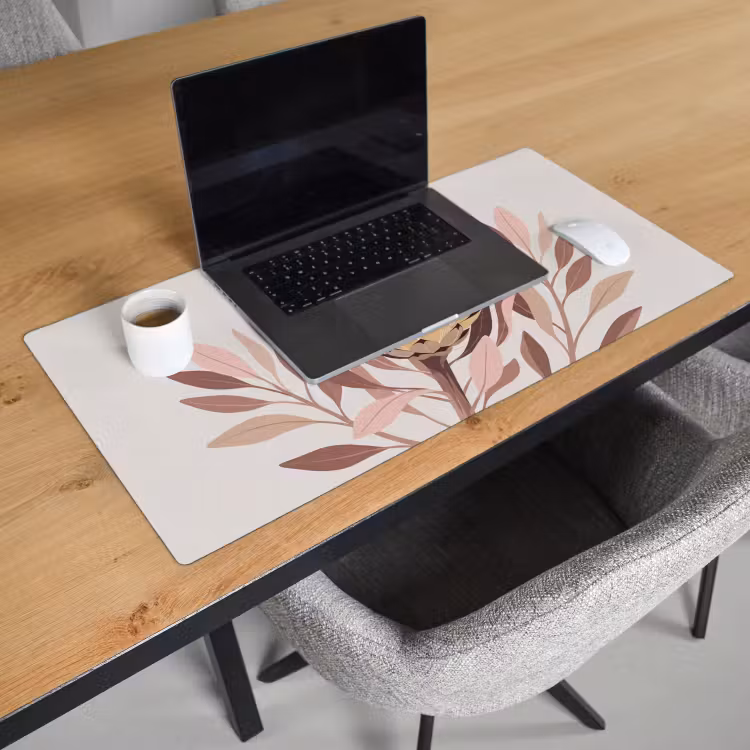 Bureau onderlegger - Protea - Bloem - Botanisch - Beige — 3