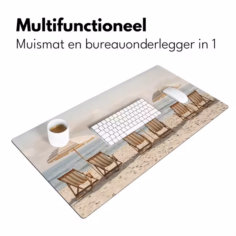 Bureau onderlegger - Strand - Stoelen - Parasol — 7