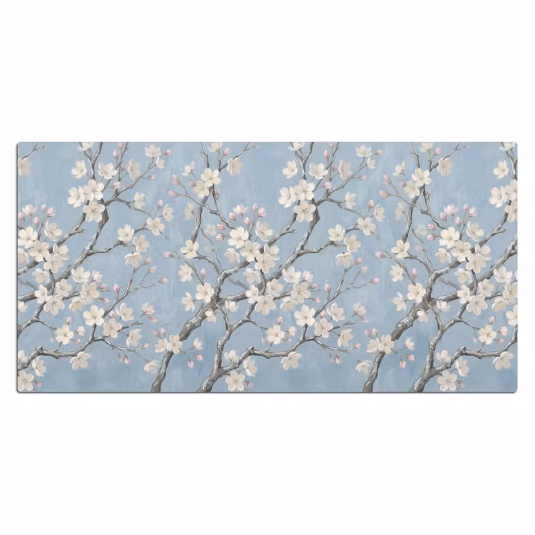 Bureau onderlegger - Takken - Kersenbloesem - Blauw — 2