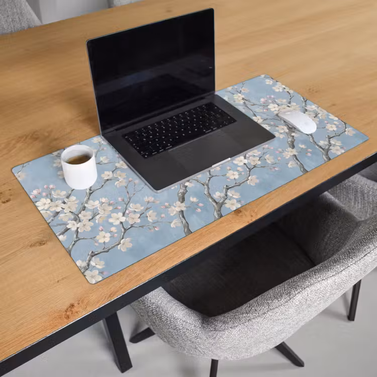 Bureau onderlegger - Takken - Kersenbloesem - Blauw — 3