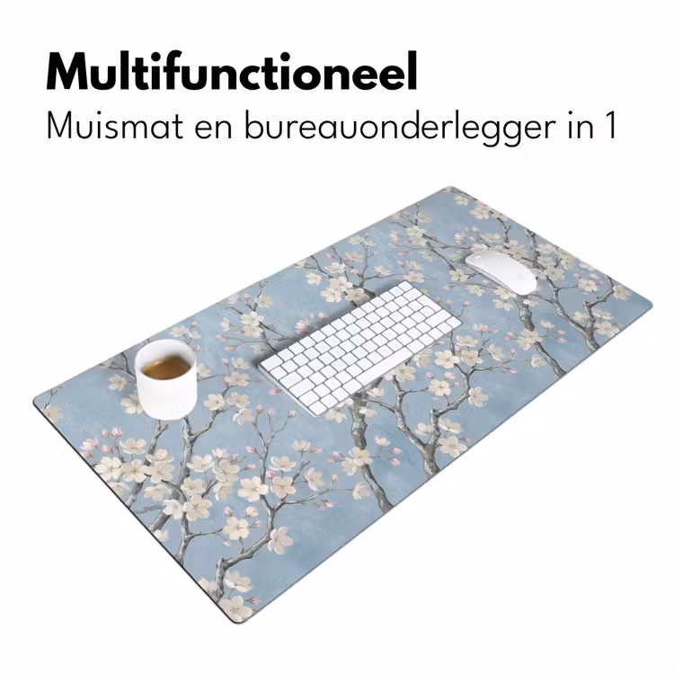 Bureau onderlegger - Takken - Kersenbloesem - Blauw — 7