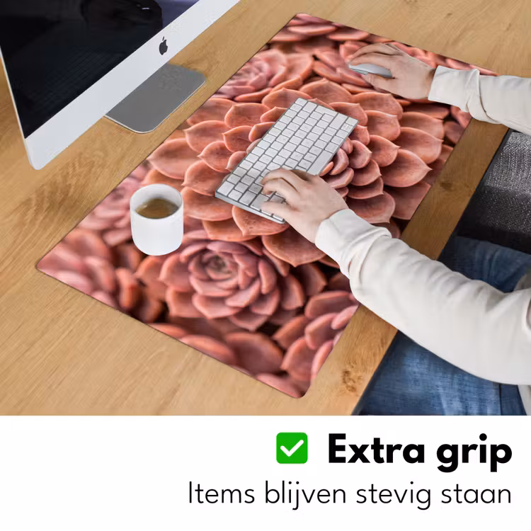 Bureau onderlegger - Vetplant - Organisch - Roze — 6