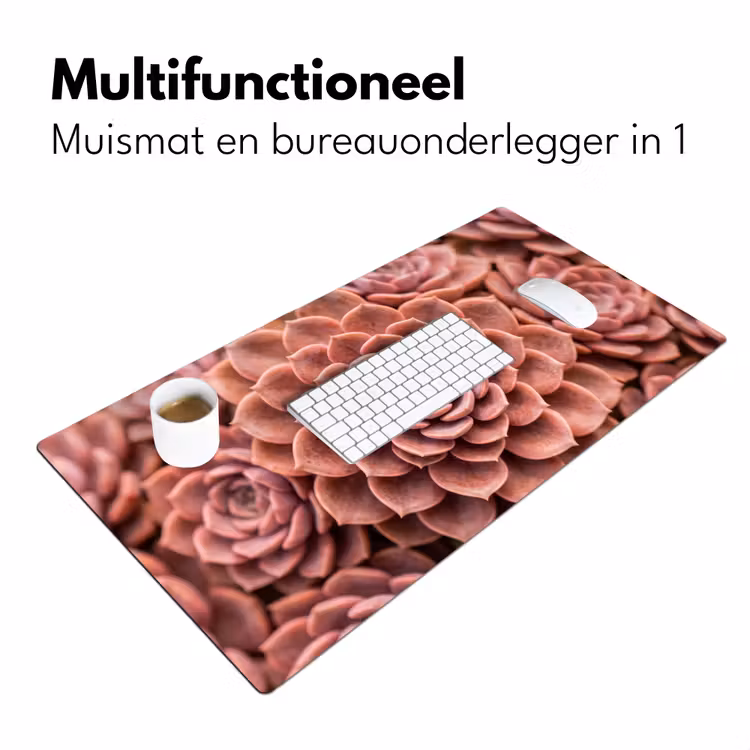 Bureau onderlegger - Vetplant - Organisch - Roze — 7