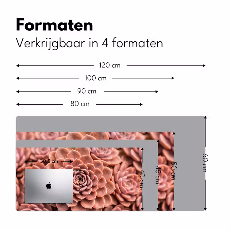 Bureau onderlegger - Vetplant - Organisch - Roze — 8