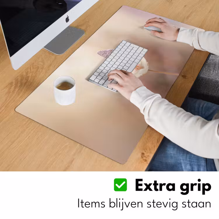 Bureau onderlegger - Vlinder - Bloem - Blauw — 6