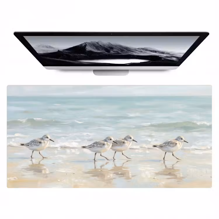 Bureau onderlegger - Vogels - Strand - Zee — 1