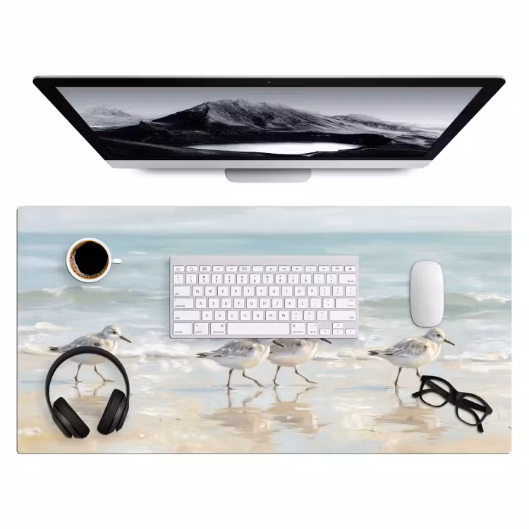 Bureau onderlegger - Vogels - Strand - Zee — 4