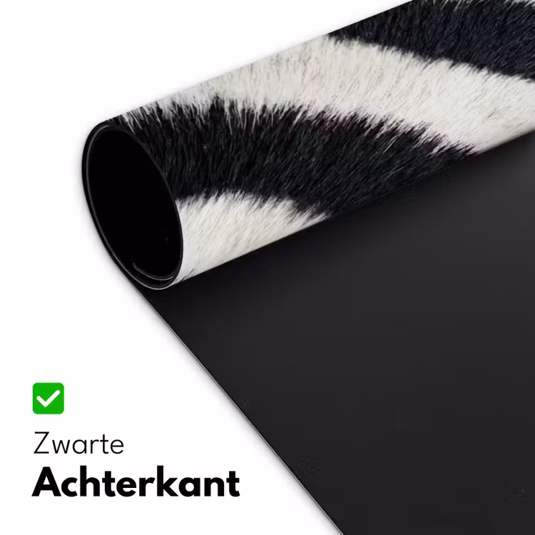 Bureau onderlegger - Zebra - Vacht - Klassiek - Zwart - Wit — 5