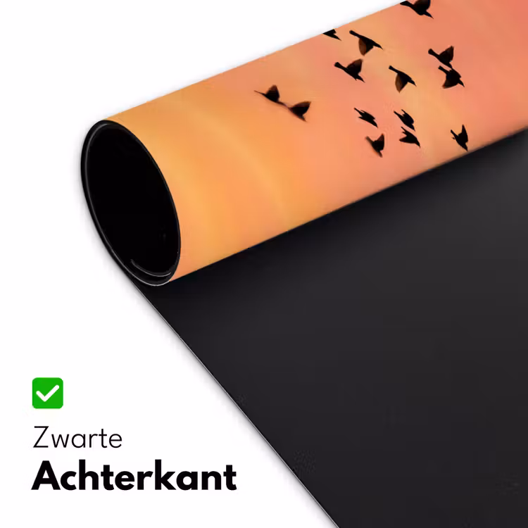 Bureau onderlegger - Zwerm - Vogels - Oranje — 5