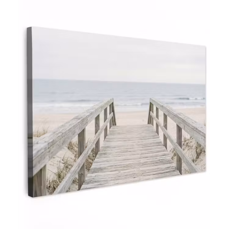 Canvas schilderij - Duinen - Vlonder - Oceaan — 1