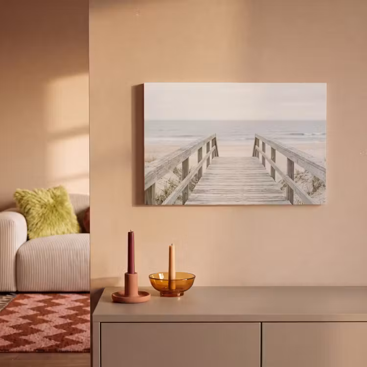 Canvas schilderij - Duinen - Vlonder - Oceaan — 2