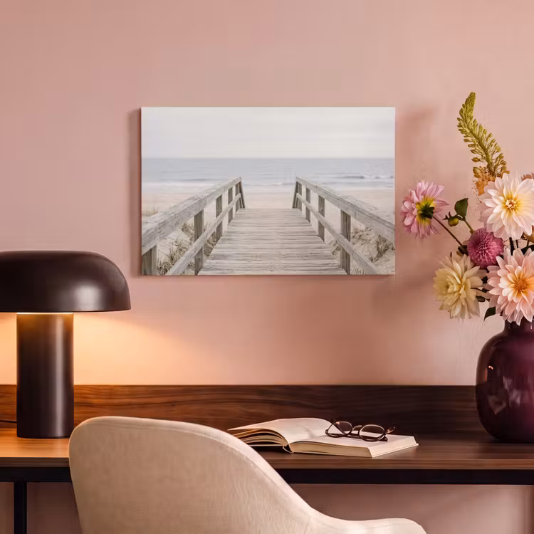 Canvas schilderij - Duinen - Vlonder - Oceaan — 4
