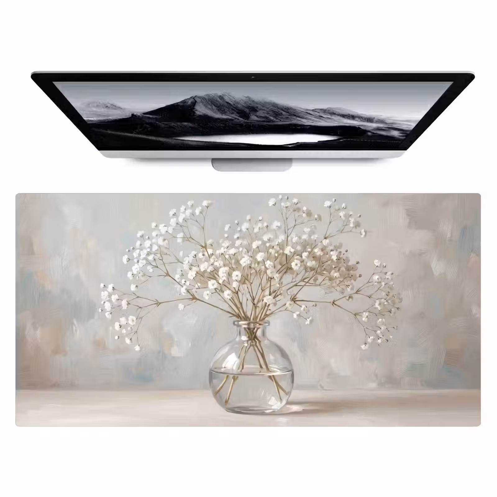 Bureau onderlegger - Vaas - Gipskruid - Wit — 1