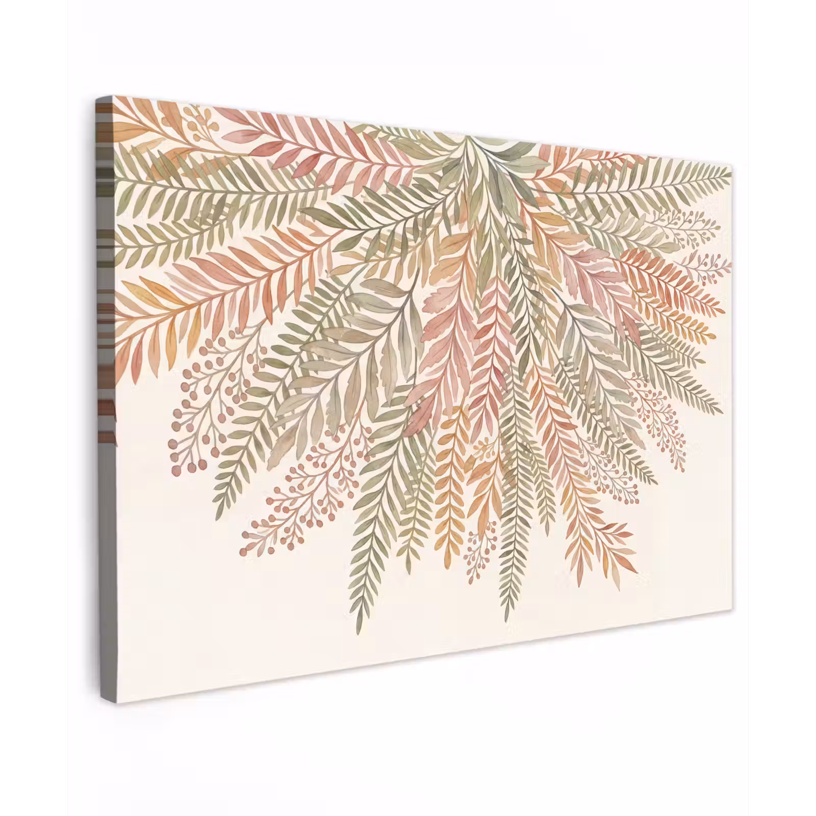 Canvas schilderij - Botanisch - Aquarel - Kleurrijk — 1