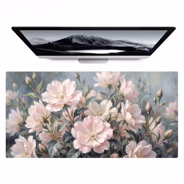 Bureau onderlegger - Rozen - Illustratie - Roze — 1