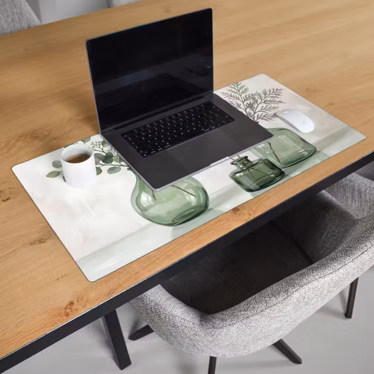 Bureau onderlegger - Vazen - Bladeren - Groen — 3