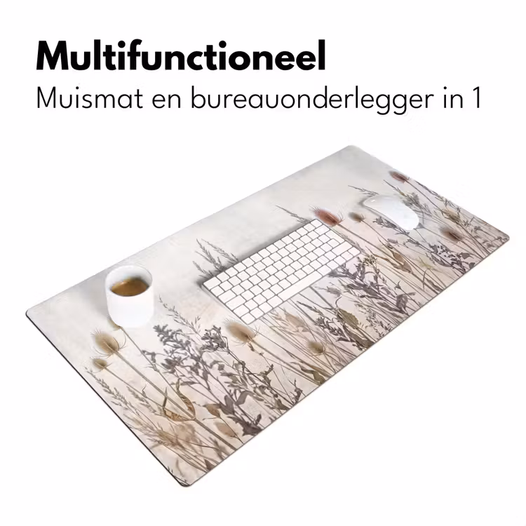 Bureau onderlegger - Weidebloemen - Design - Sepia — 7