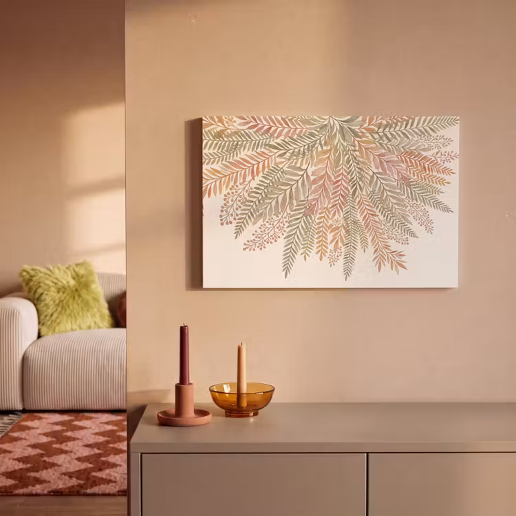 Canvas schilderij - Botanisch - Aquarel - Kleurrijk — 2