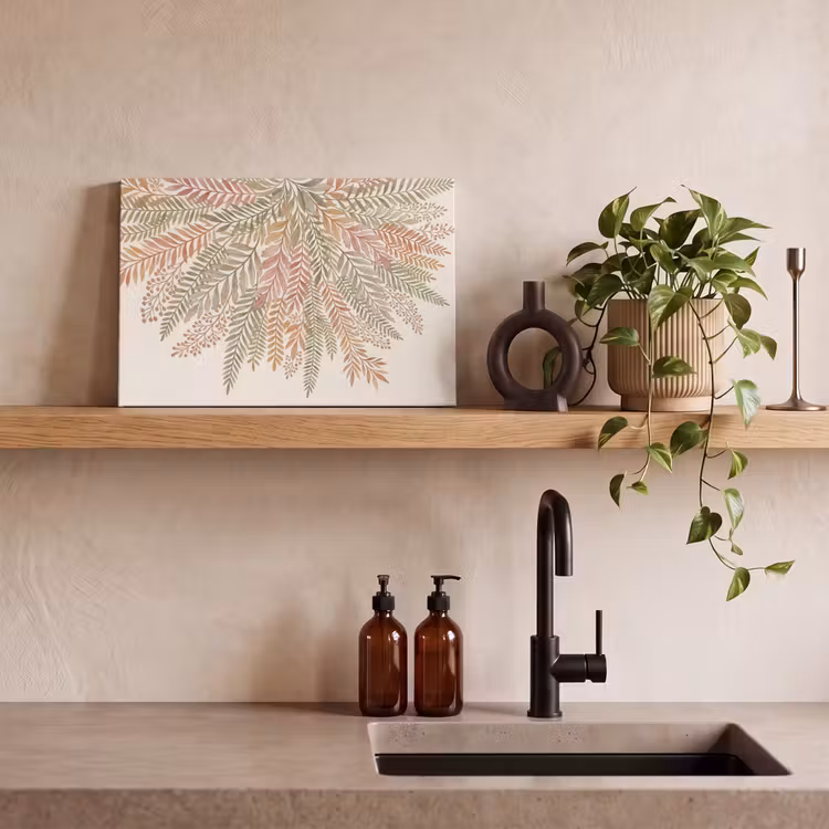 Canvas schilderij - Botanisch - Aquarel - Kleurrijk — 3