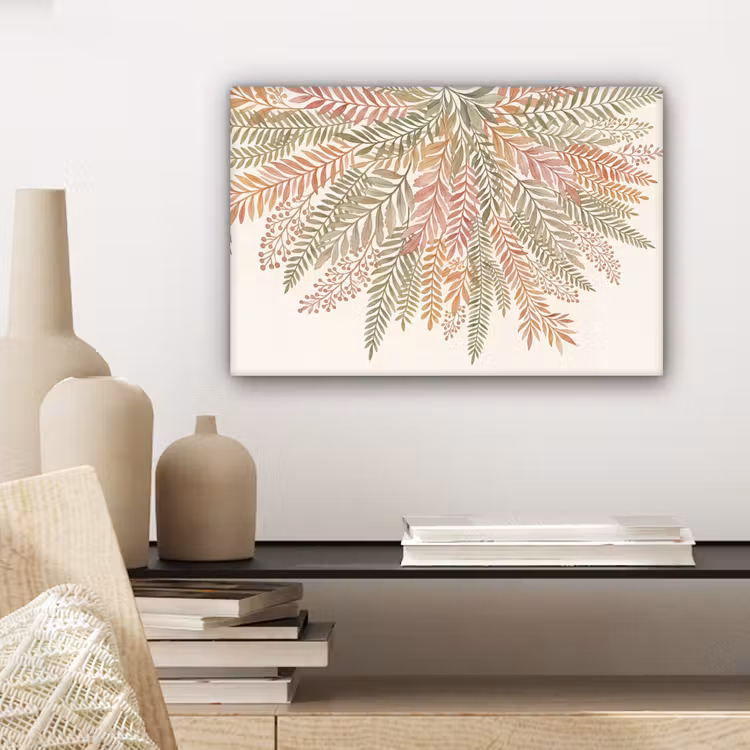 Canvas schilderij - Botanisch - Aquarel - Kleurrijk — 5
