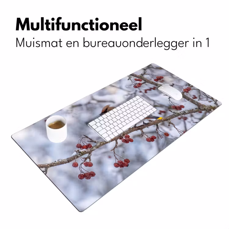 Bureau onderlegger - Pestvogel - Bessen - Winter - Natuur — 7