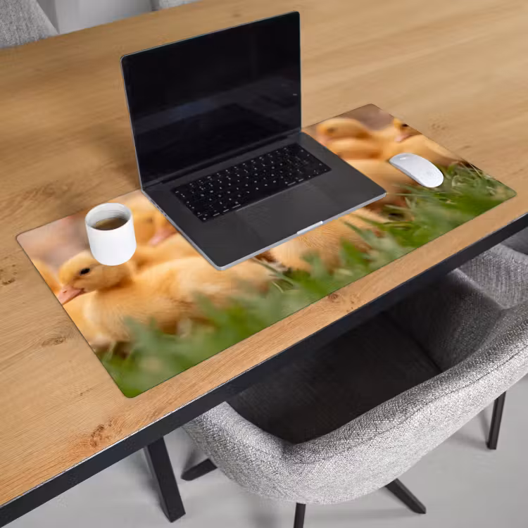Bureau onderlegger - Pijltje - Eend - Natuur - Geel — 3