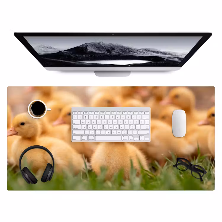 Bureau onderlegger - Pijltje - Eend - Natuur - Geel — 4