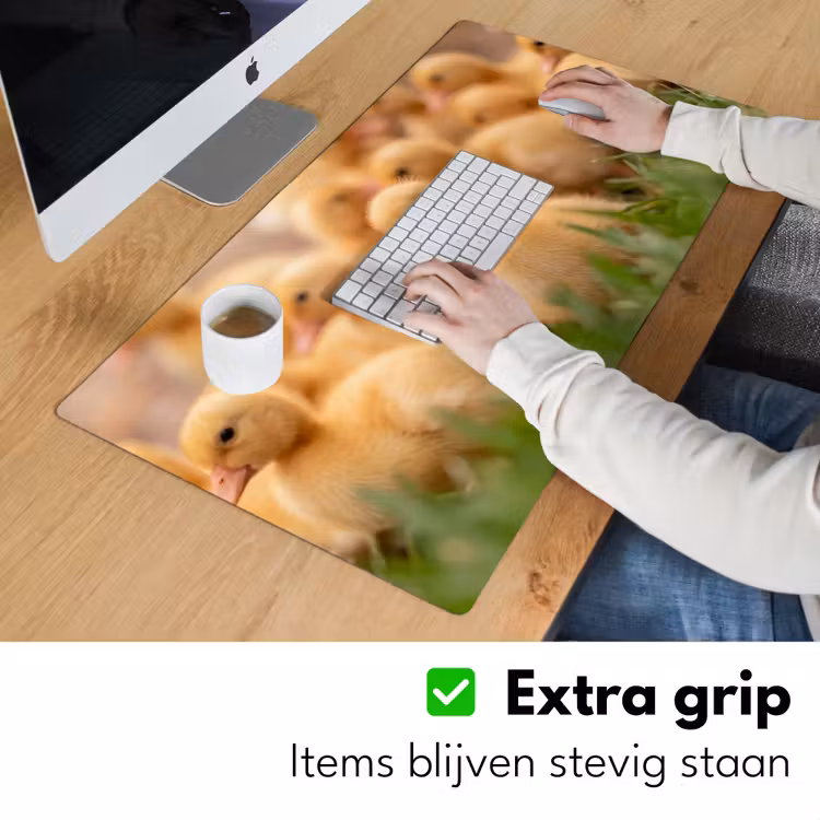 Bureau onderlegger - Pijltje - Eend - Natuur - Geel — 6