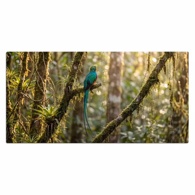 Bureau onderlegger - Quetzal - Jungle - Natuur - Groen — 2