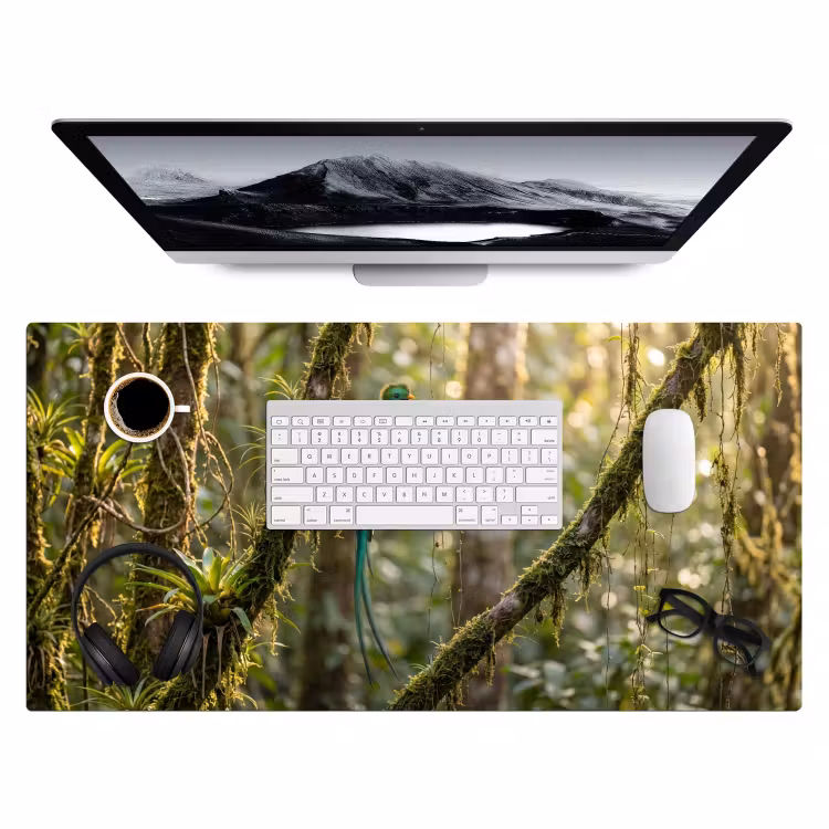 Bureau onderlegger - Quetzal - Jungle - Natuur - Groen — 4