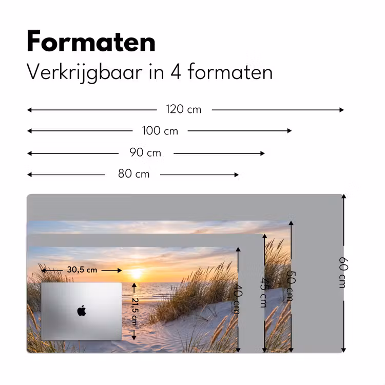 Bureau onderlegger - Strand - Zonsondergang - Natuur - Landschap — 8
