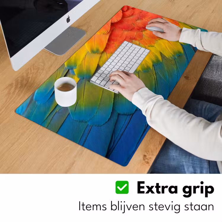 Bureau onderlegger - Veren - Ara - Kleurrijk — 6