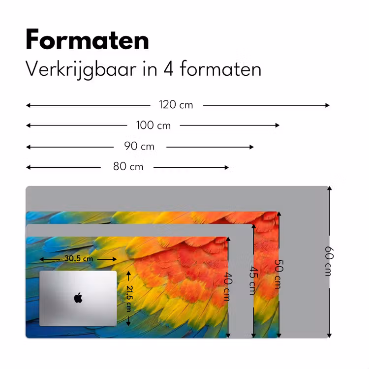 Bureau onderlegger - Veren - Ara - Kleurrijk — 8