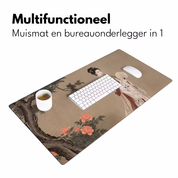 Bureau onderlegger - Vrouw - Azië - Kunst - Beige — 7