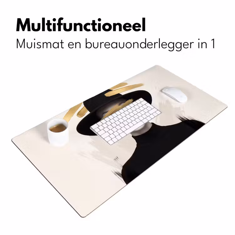 Bureau onderlegger - Vrouw - Portret - Modern - Goud - Kunst — 7