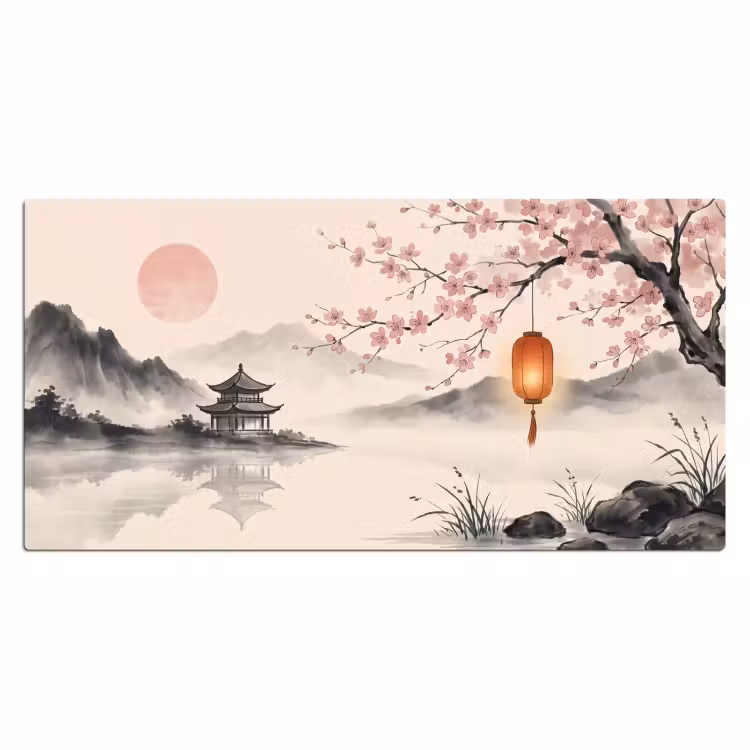 Bureau onderlegger - Zon - Japans - Traditioneel — 2