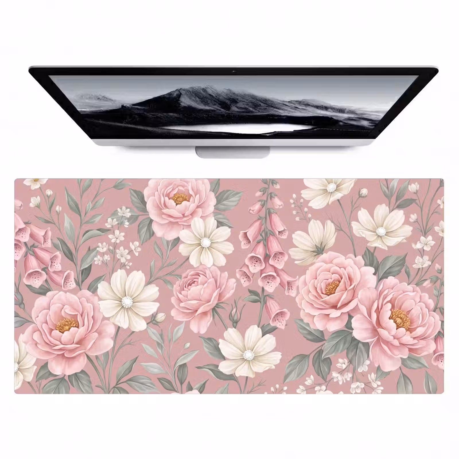 Bureau onderlegger - Pioenrozen - Vingerhoedskruid - Pink — 1