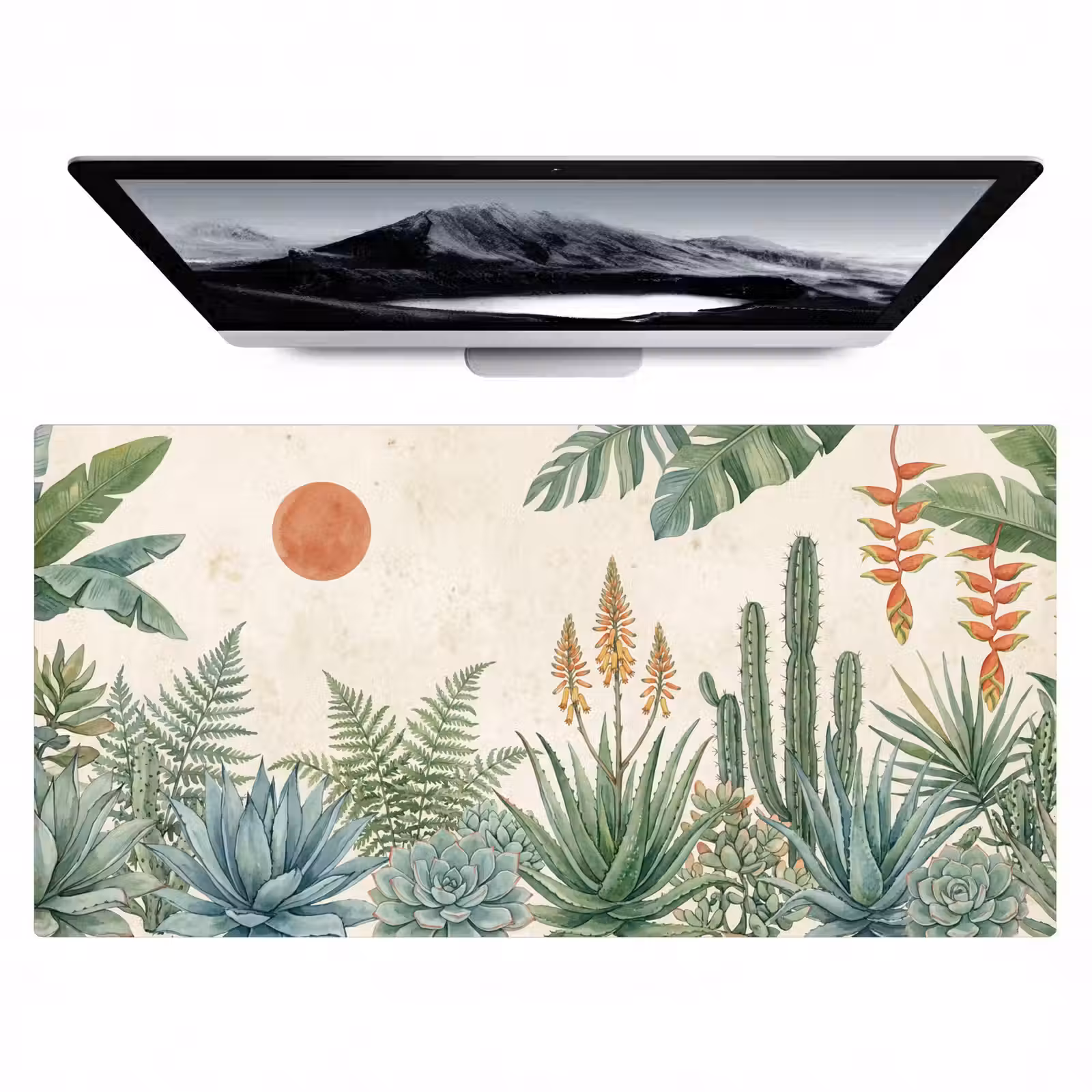 Bureau onderlegger - Woestijn - Planten - Groen — 1