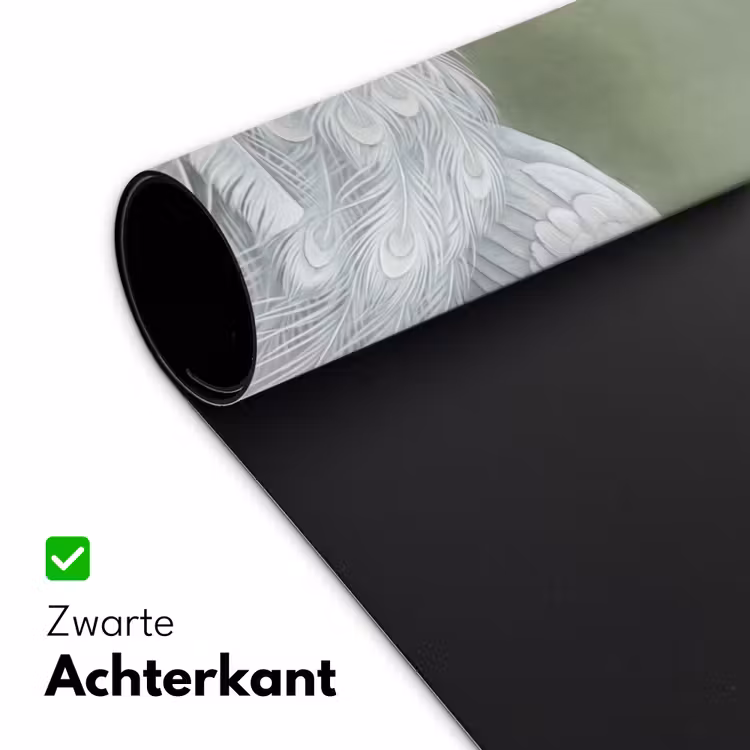Bureau onderlegger - Pauwen - Wit - Natuur - Groen — 5