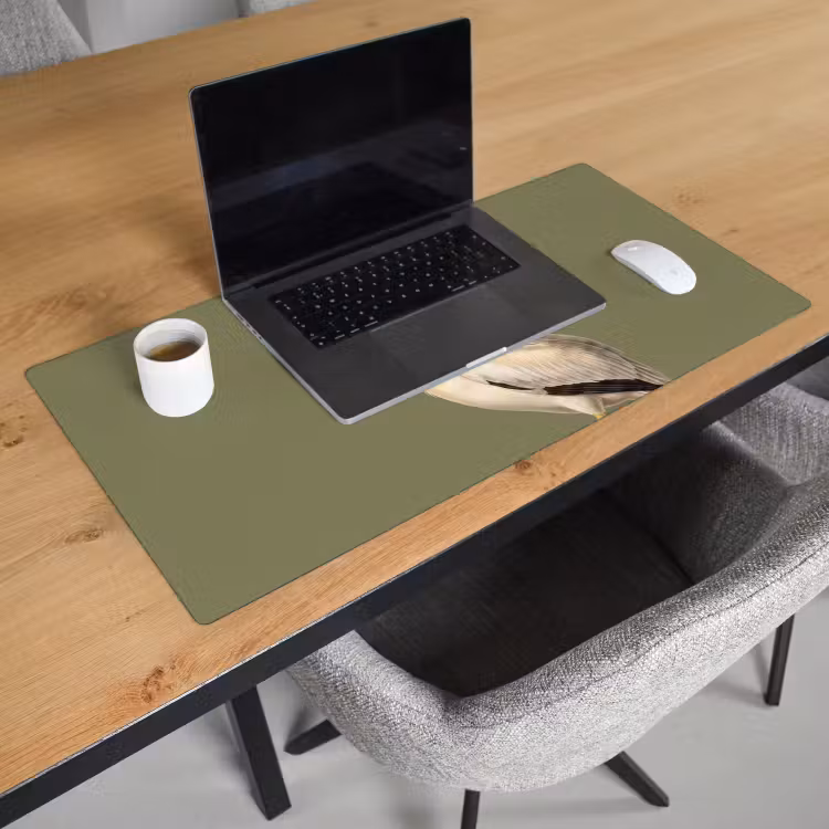 Bureau onderlegger - Pelikaan - Wit - Vogel - Klassiek - Natuur — 3