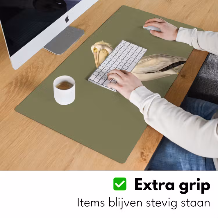 Bureau onderlegger - Pelikaan - Wit - Vogel - Klassiek - Natuur — 6