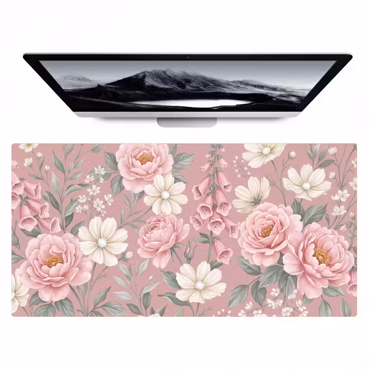 Bureau onderlegger - Pioenrozen - Vingerhoedskruid - Pink — 1